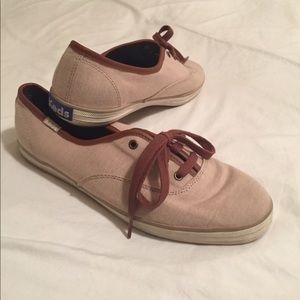 Tan and Dark Brown Women’s Keds
